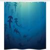 Sea Animals Shark Shower Curtain Ocean Dangerous Predator Wild Nature Underwater World Fabric Home Bathroom Decor Set With Hooks