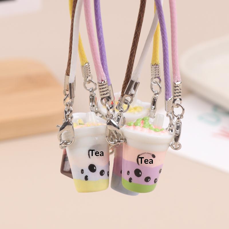 5/10Pcs Simulation Mini Bubble Tea Cup Crossbody Bag Cute Small Pendant Dolls Clothes Accessories Dollhouse Decoration Toys