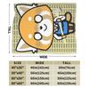 Aggretsuko Warm Soft Blanket  Students Plush Throw Blanket Novelty Living Room Flannel Bedspread Sofa Bed Cover