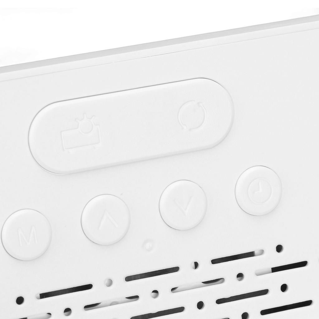 Projection Alarm Clock Time Date Temperature Display 180 Degree Wide Angle HD LED Screen Projectable Clock for Home