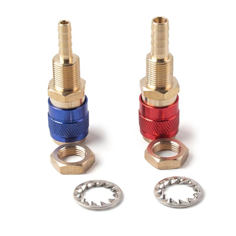 6mm 8mm Water Cooled Air Cooled Gas Water Adapter Quick Connector Fitting For MIG\TIG Welding Torch Connector