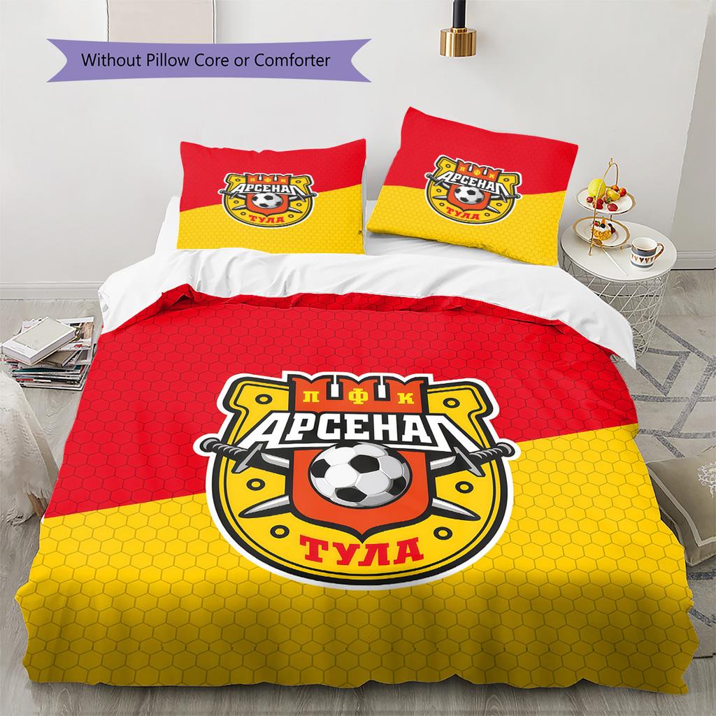 Arsenal Tula Pattern Bedding Quilt Set Home Decoration Gift (1 * duvet cover + 2 * pillowcase without core).xwn