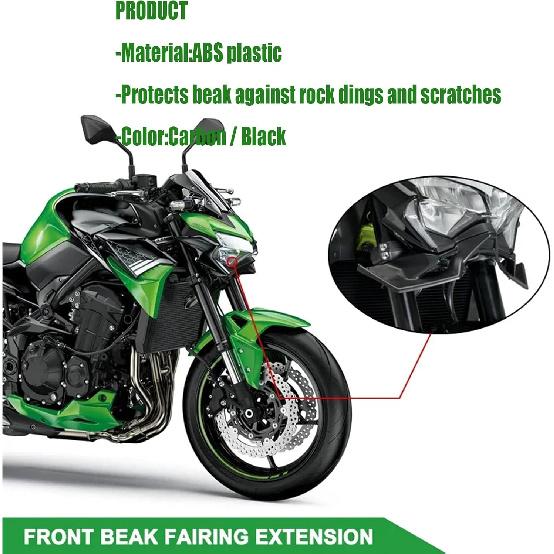 for Z900 Z900SE z900 2024 2020 Motorcycle Naked Front Spoiler Winglet Aerodynamic Wing Kit Spoiler Fairing Z 900 z900se 2020-2024 Motorcycle