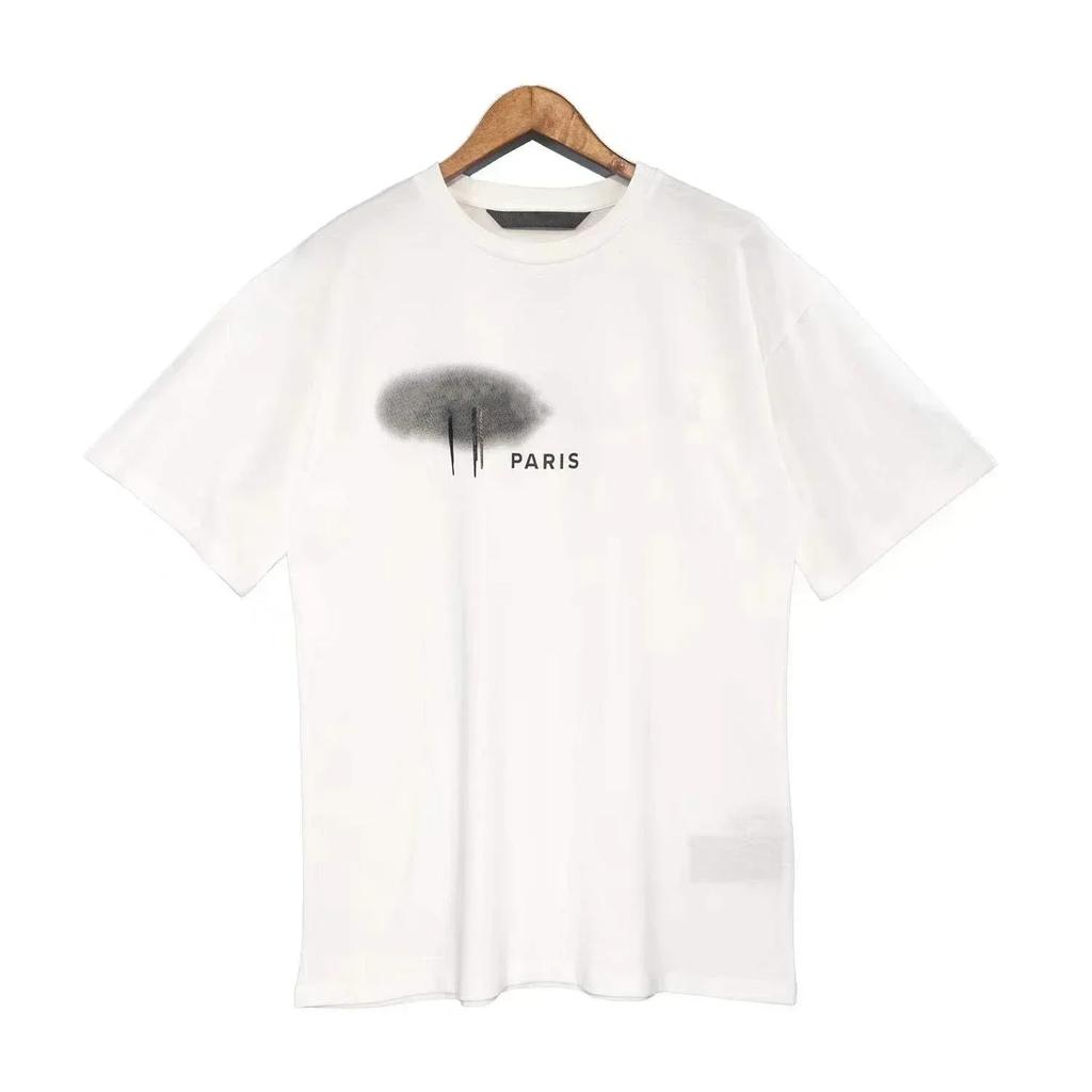 Graffiti Print Short Sleeve T-shirt for Men and Women Angel Letter Logo Crew Neck Shirt, Luxury Brand Summer Fashion Oversized