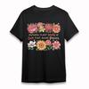 Women's Plus Size Classic T-Shirt Mothers Plant Seeds Of Love Floral Design Tee