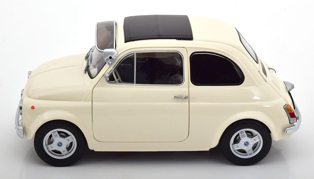 KK Scale Fiat 500 F Custom 1968 Cream Finished Product 1/12