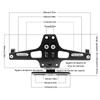 Motorcycle Rear License Plate Holder Bracket With Light Tail Tidy Fender Eliminator CNC Aluminum For Honda Cafe Racer Suzuki