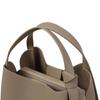 Viney Women's Handbag, Cowhide Bucket Bag, Crossbody Bag, Shoulder Bag, Gray