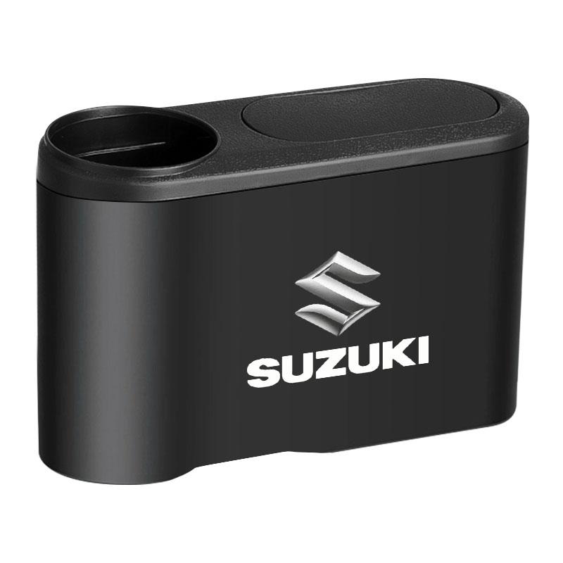 Hanging Car Trash Can Auto Emblem Garbage Box Accessories for Suzuki Jimny Samurai S-Cross SX4 GW250 Swift XL-7 ALTO IGNIS Accessories