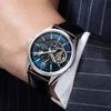 [Orient Star] Modern Skeleton Automatic Watch RK-AV0006L Navy/Leather