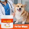 100Pcs Pet Remove Dirt From Eyes And Ears Wipes Dog Cat Earwax Clean Ears Odor Remover Pets Wet Tissue Cleaning Tools Supplies