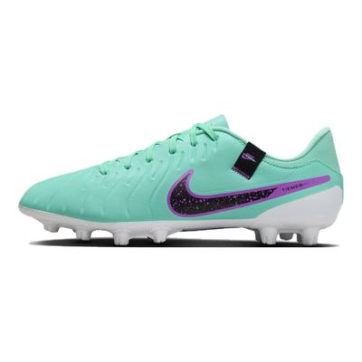 Tiempo Legend 10 Low Top Lace Up HG (مسامير مطاطية قصيرة) أحذية كرة قدم عشب صناعي للرجال أحذية كرة قدم بنفسجي أخضر DV4339-300