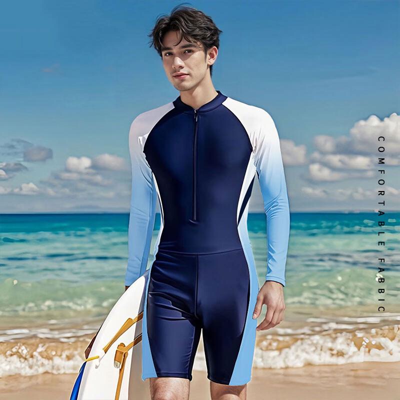 Xujian Men's Sun Protection One-Piece Swimsuit