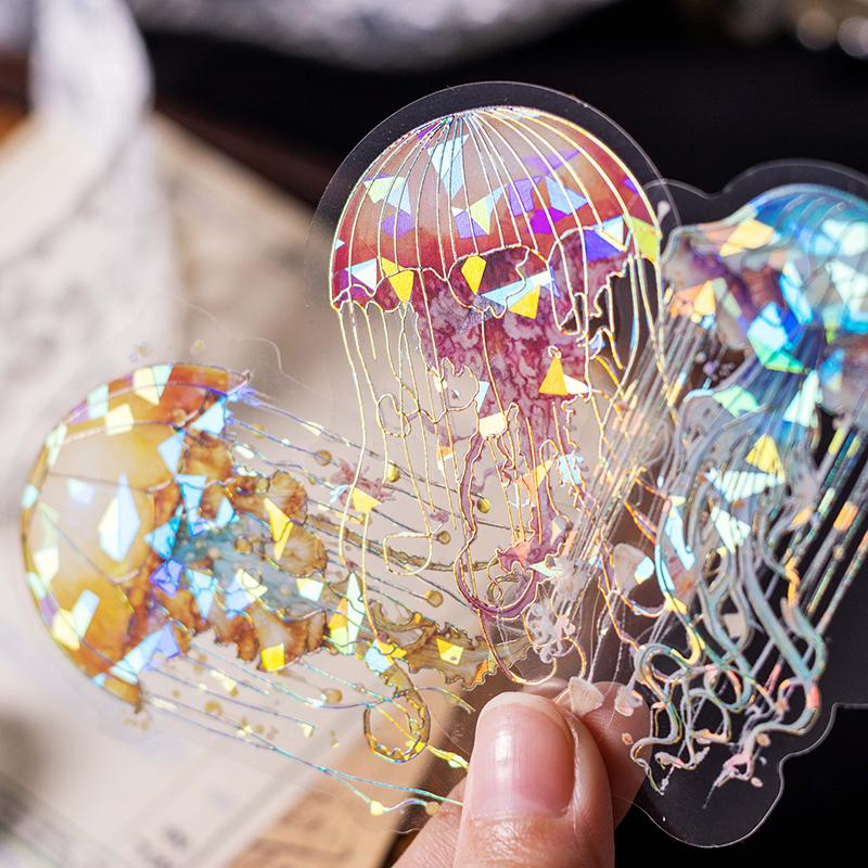 20pcs Underwater World Stickers PET Material Decor Sticker Diary Album Scrapbooking Material Junk Journal Supplies