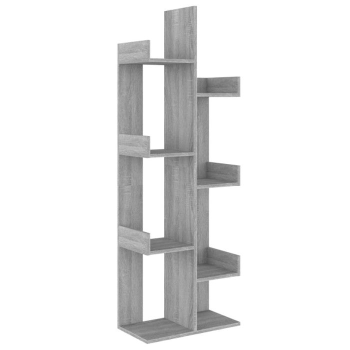 VidaXL Bibliothèque 48x25,5x140 cm Sonoma gris Bois d'ingénierie 816006