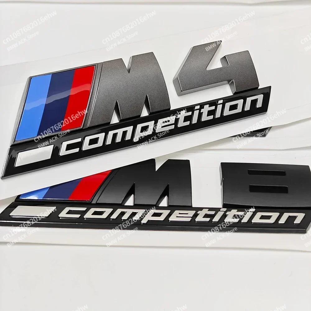 Silbergrau Schwarz M1 M2 M3 M4 M5 M6 M7 M8 COMPETITION Emblem für BMW Thunder Edition Auto Kofferraumplakette Logo Aufkleber