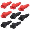 8Pcs Silicone Battery Terminal Post Stud Boot Cover Protector with Fastener Ties