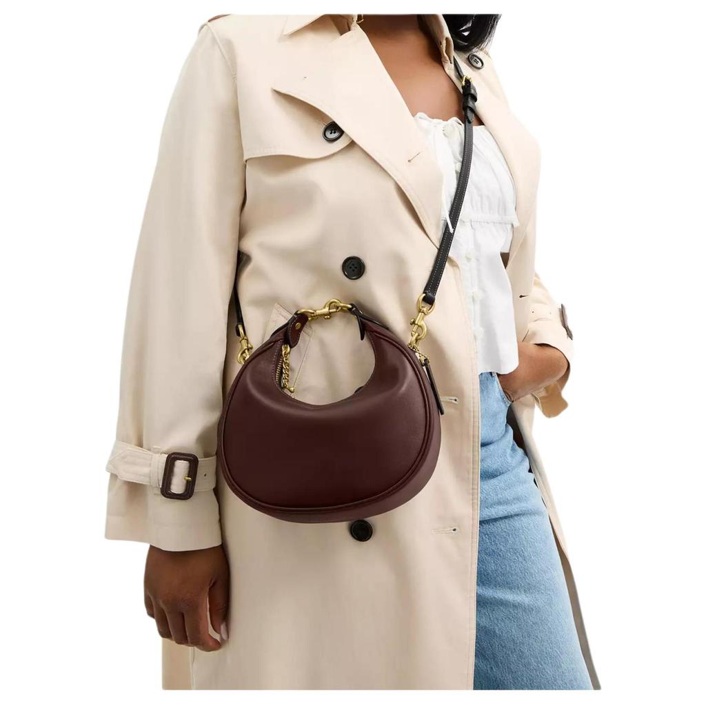 Coach Jonie 22 Leather Shoulder Crossbody Bag Women Bags Brown Gold CBG16-B4MPL