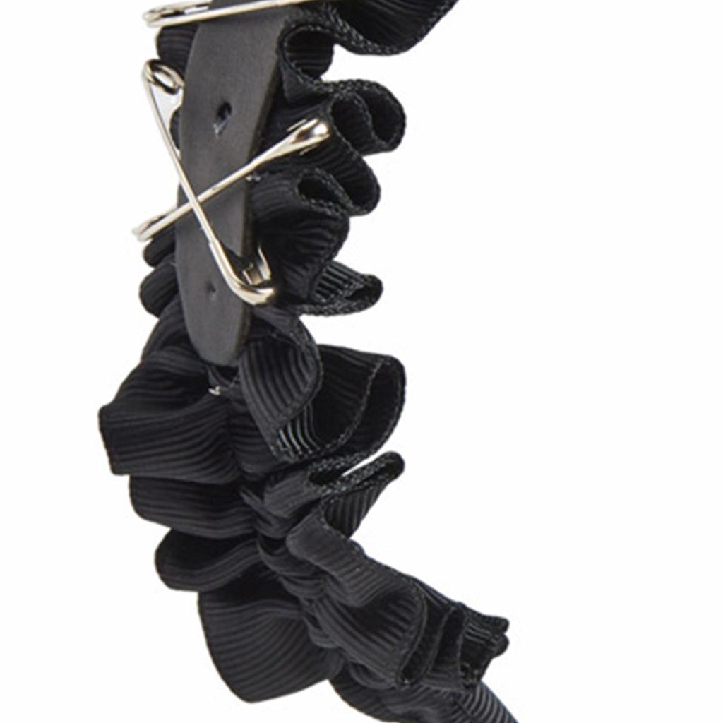 Pleated Headband Y2k Buckle Headband For Women Gothic Headband Black Lolita Headband Punk Headband Goths Headpiece