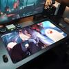 Hu Tao Mauspads 500X1000 mm Großes Gaming-Mauspad Gamer XL Gummi Otaku Tastaturunterlage Laptop Schreibtischmatte