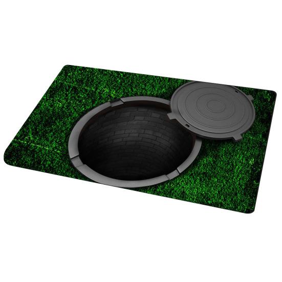 

Коврик для пола 3D Ковер с оптической иллюзией и реалистичным эффектом отверстия Печать высокого разрешения Нескользящий Мягкий Подходит для домашних животных Декор для гостиной Прихожей 40x60cm D