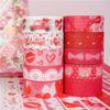 10pcs Valentine's Day Paper Washi Tape Set 15mm Sweet Love Letter Adhesive Masking Tapes Diary Decoration Stickers