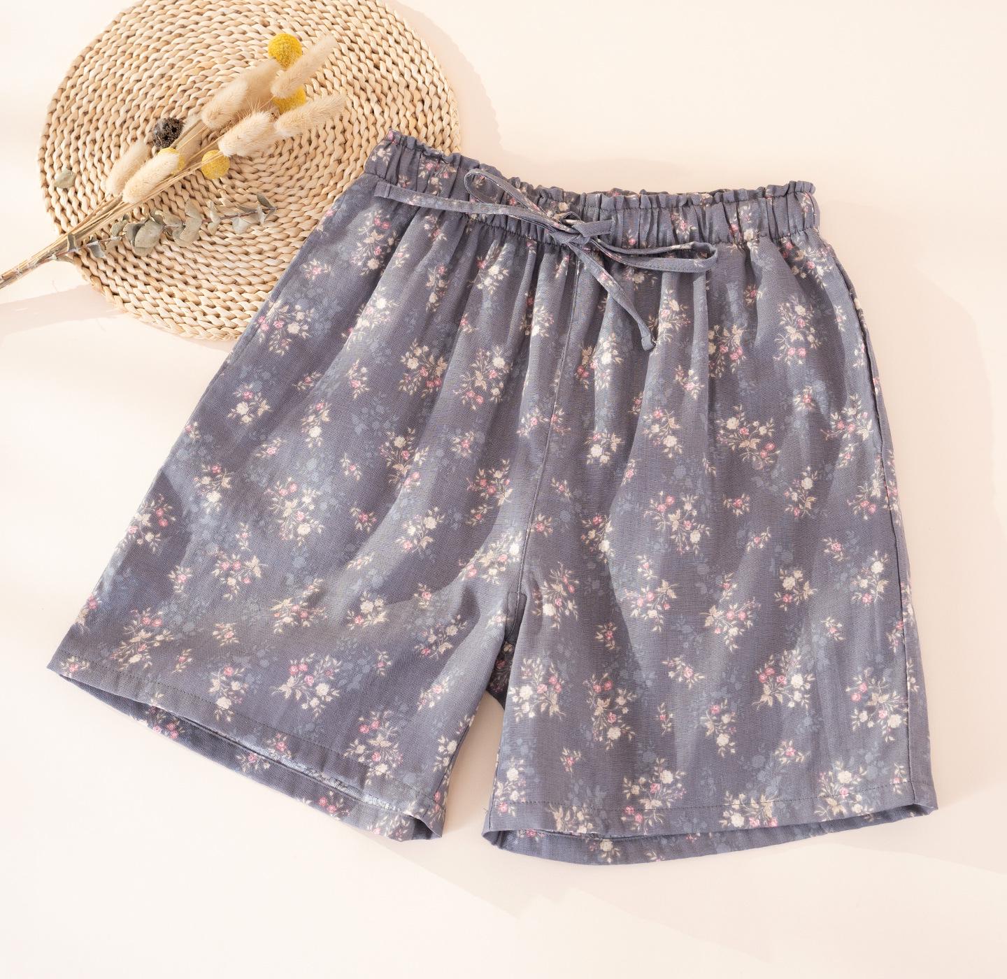 Women s Summer Thin Style Pure Cotton Pajama Pants, Wearable Outdoors, Customization Available Large