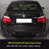 BMW 5 Series E60 520/523 M5 Quad Exhaust, Direct-Fit Stainless Steel & Carbon Fiber Muffler