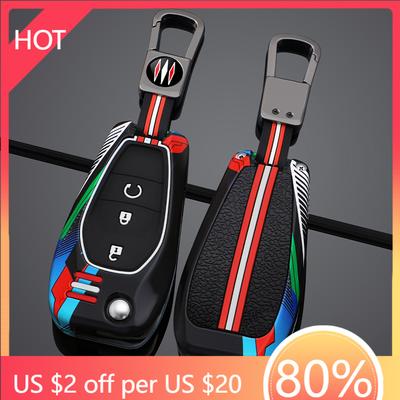 Styling Mouldings Zinc Alloy+Silicone Full Car Key Case Cover for Cruze Cross Cobalt Captiva Spark Sonic Aveo Tracker