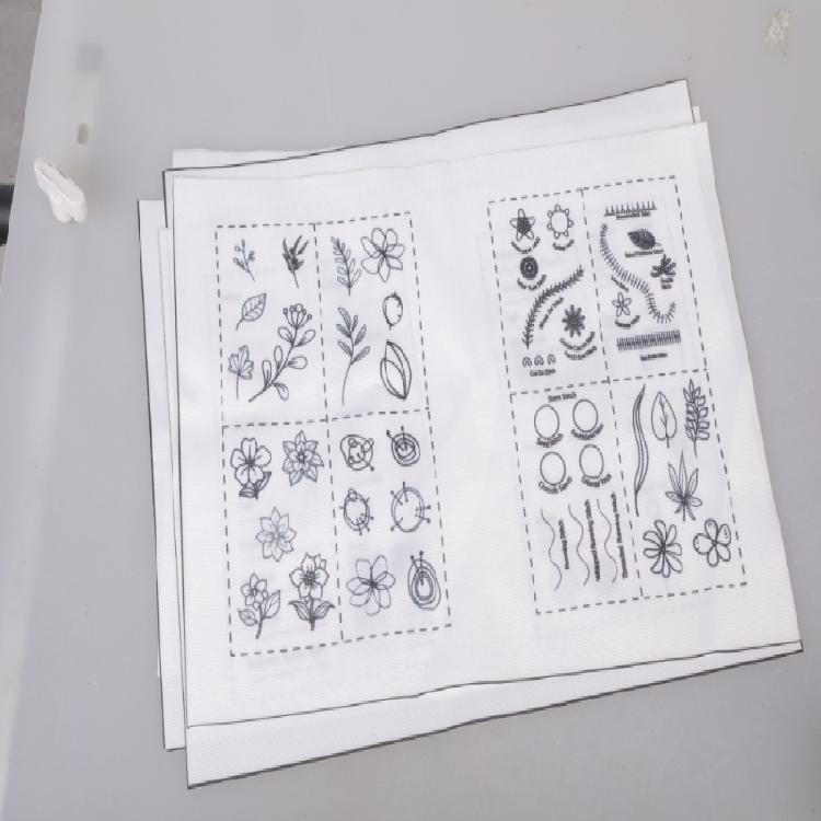 Embroidery Starter Set Including Frame Linen and Thread for Home Projects