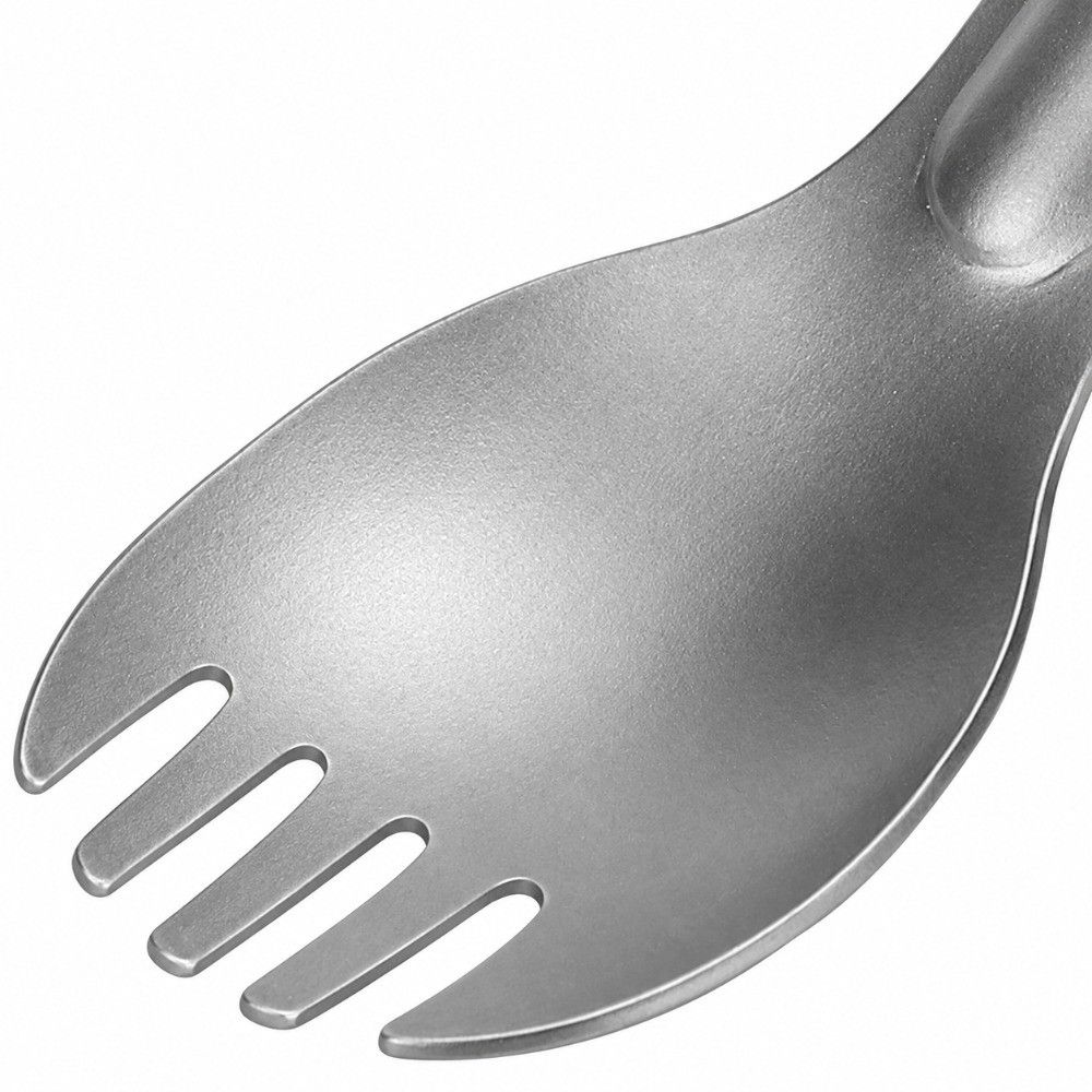 Lightweight Camping Spork Titanium Backpacking Spoon Convenient Long Handle Utensil Outdoor Use