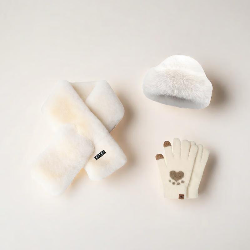 

EILEI Теплый флисовый комплект шарф и шапка для улицы