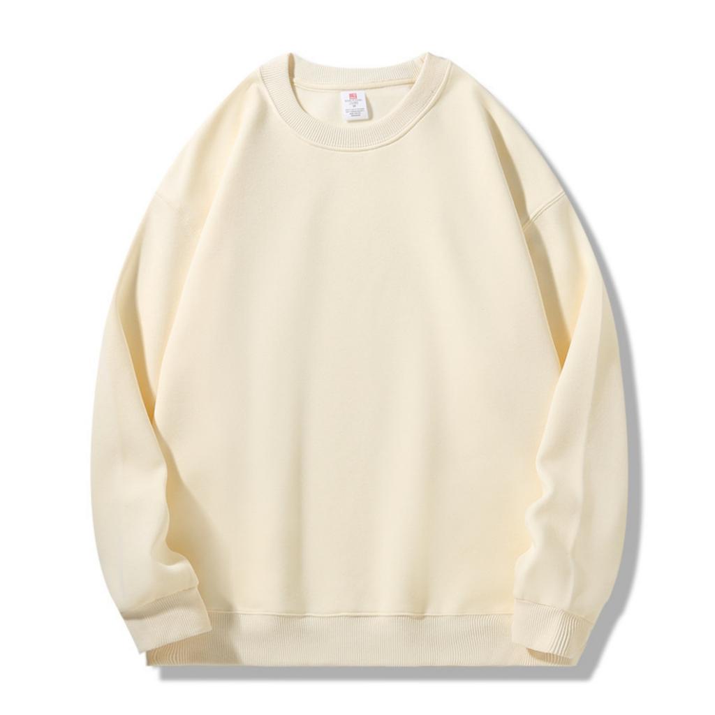 Men's Lined Sweatshirts Premium Heavy-weight Fleece Pullover Thick Thermal Sweatshirts