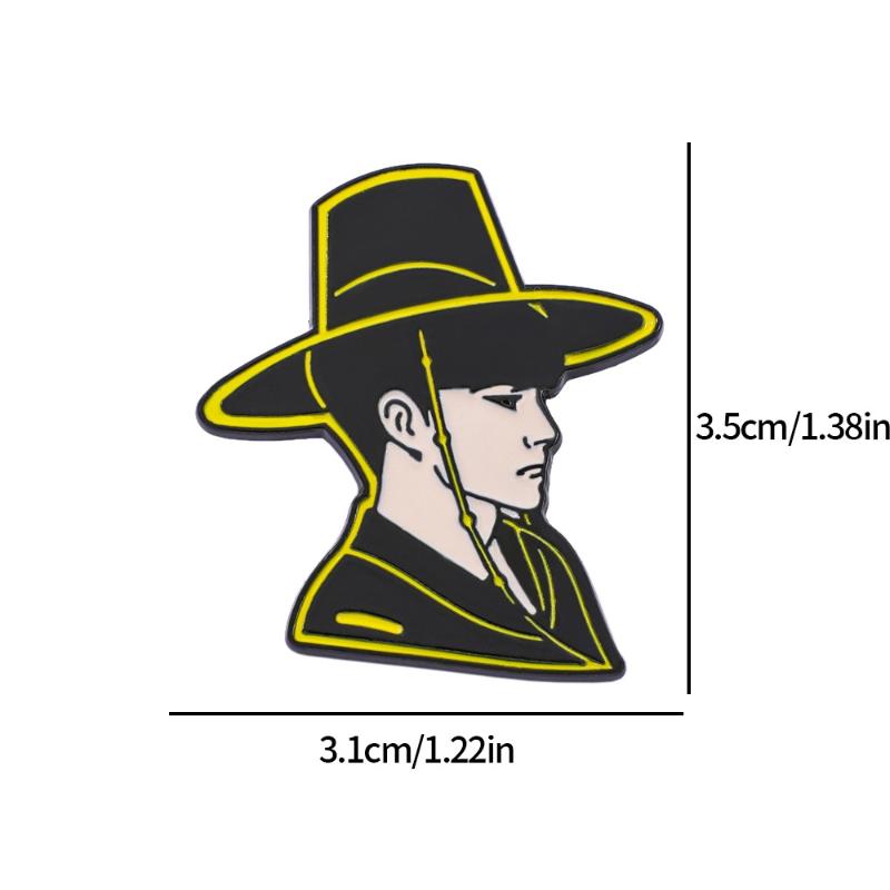 K-Pop Demon Hunter Charm Alloy Brooch Pins Fantasy Hunter Team Brooches Creative Anime Merchandise Jewelry Accessories Gifts