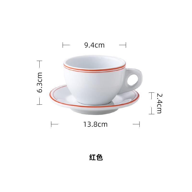 

Vintage Mug Afternoon Tea Milk Tea Cup Color Coil Ceramic Coffee Cup and Plate Set Latte Ceramic Mug with Cups and Plates 200ml-300ml
