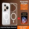 Transparent for Magsafe Case for Huawei Pura 80 70 Pro Pro+ Ultra with Magnetic and Stand Ring Supports Wireless Charging Cover