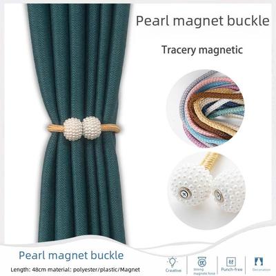 Magnetischer Perlenvorhang-Raffhalter mit hochfester Schnalle