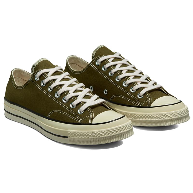 Converse 1970s Chuck Taylor All Star Low Top Abrasion Shock Absorbing Canvas Shoes Unisex Olive Green