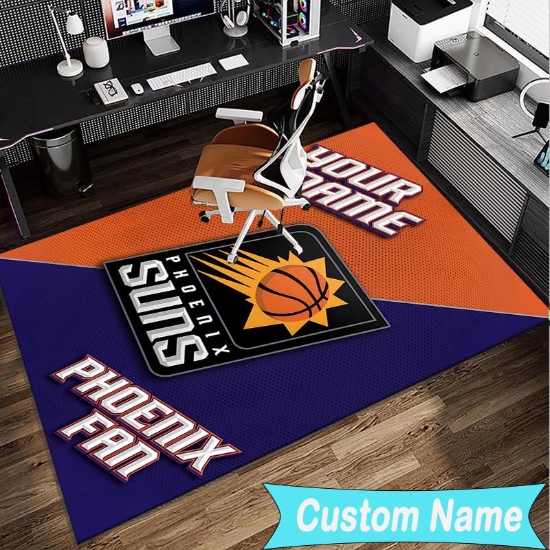 Custom Name Rug Suns Basketball Artwork Area Rug Suitable for Indoor And Outdoor,Carpets for Homes, Offices,Living Rooms,Home Decor,Christmas Gift
