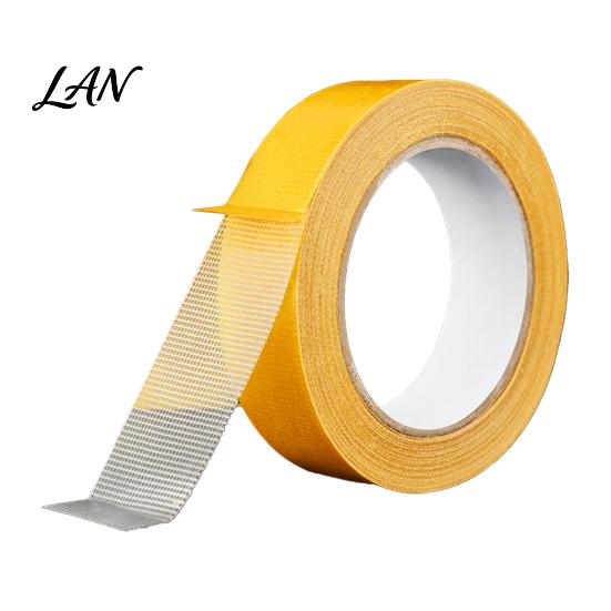 Heavy Load Fixation Tape Duty Double-Sided Tape, Mesh Adhesive No Residual Glue Strong Fiberglass Design, for Industrial Strength Mounting And 2cm