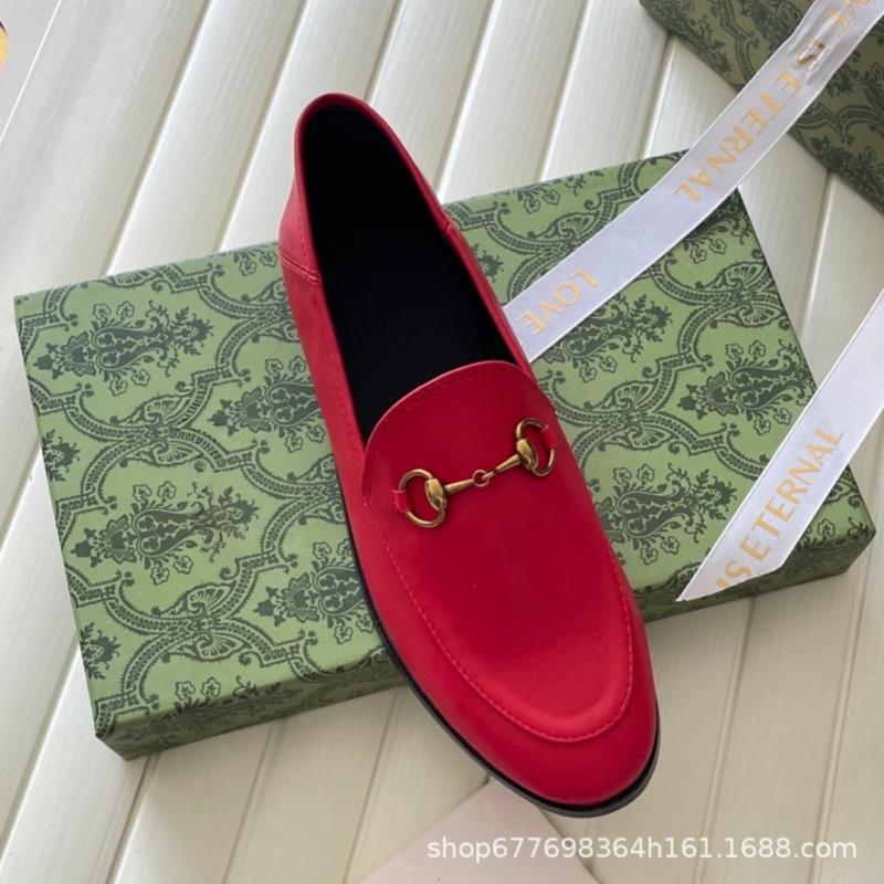 Diese G-Familie Pferdetitel Schnalle Tasche Kopf Halb-Schlepper Damen Freizeitkleidung Faul Muller Schuhe Vielseitig Ein-Pedal Kleine Lederschuhe