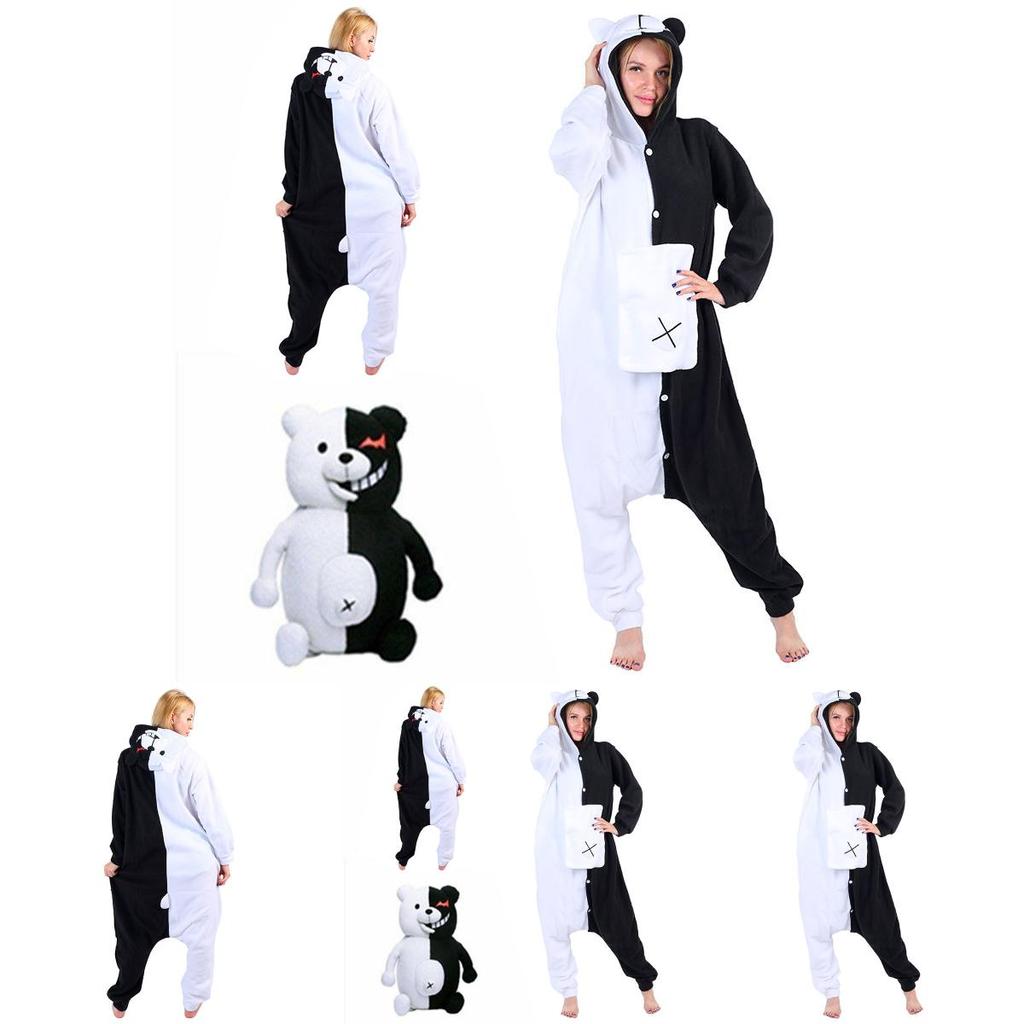 Gemütlicher Danganronpa Monokuma Unisex Schlafanzug Overall Für Ein Bequemes Schlaferlebnis