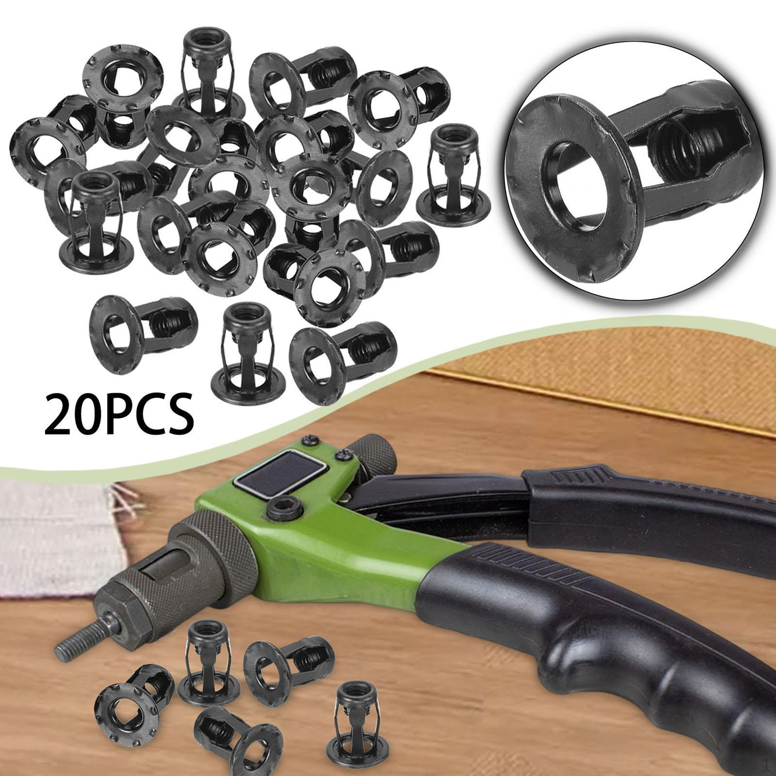 

20 штук Лепестковая гайка для дверей Анкеры Фурнитура,Углеродистая сталь,Инструмент,Лепестковая форма Заклепки-гайки Настенные крепления L