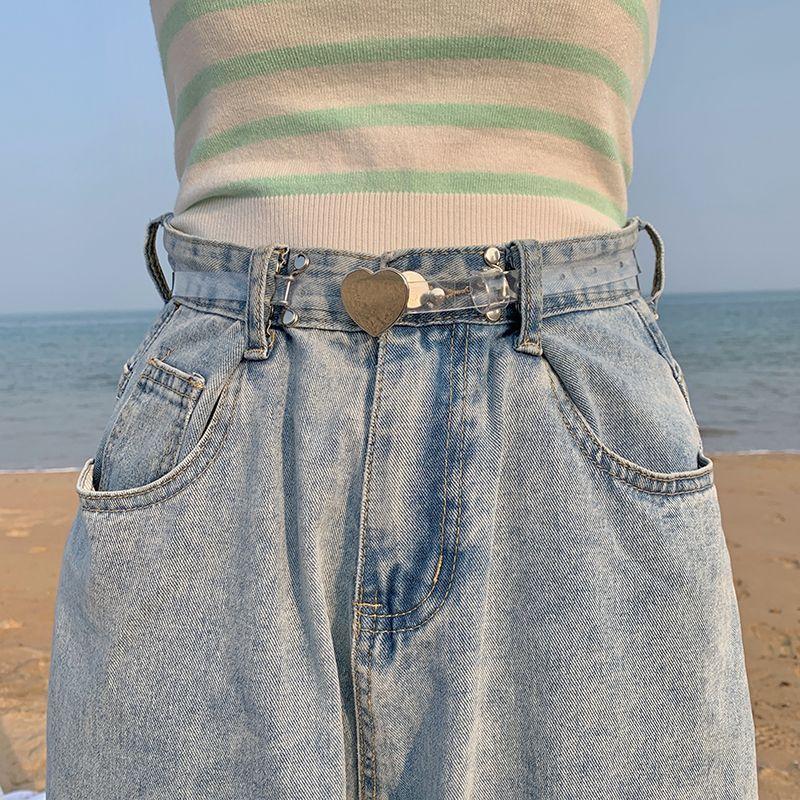 

Прозрачный Минималистичный Ремень Для Женщин С Пряжкой-Сердцем Летний Модный Акцент Для Любого Наряда Heart Transparent