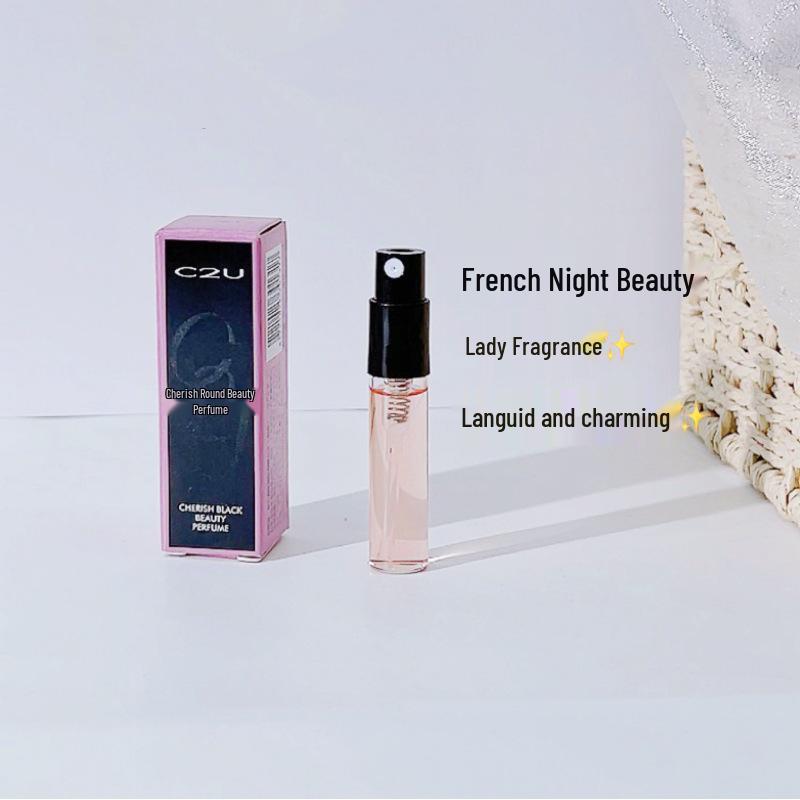 C2U White Tea Fresh Perfume Sample 3ml with Atomizer, Portable Women's Spray