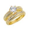 High-End Women's Zircon Wedding Ring – European & American Fashion