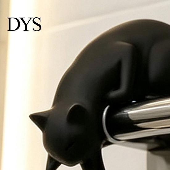 Dekorativer Schlüsselhalter 3D-gedruckter Katzen-Regal-Sitzer mit Laterne, Skurrile Figuren-Haken für Kreative Wohnaccessoires Schlüssel, Buchkante