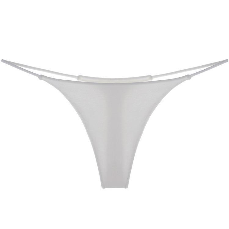 European-American Double Layer Thin Strap Printed Thong Bikini - Low Waist, T-Back Lingerie & Fitness Wear