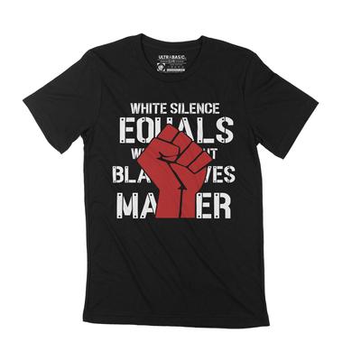 Men's T-Shirt Black Lives Matte Silence Is Violence BLM Tee