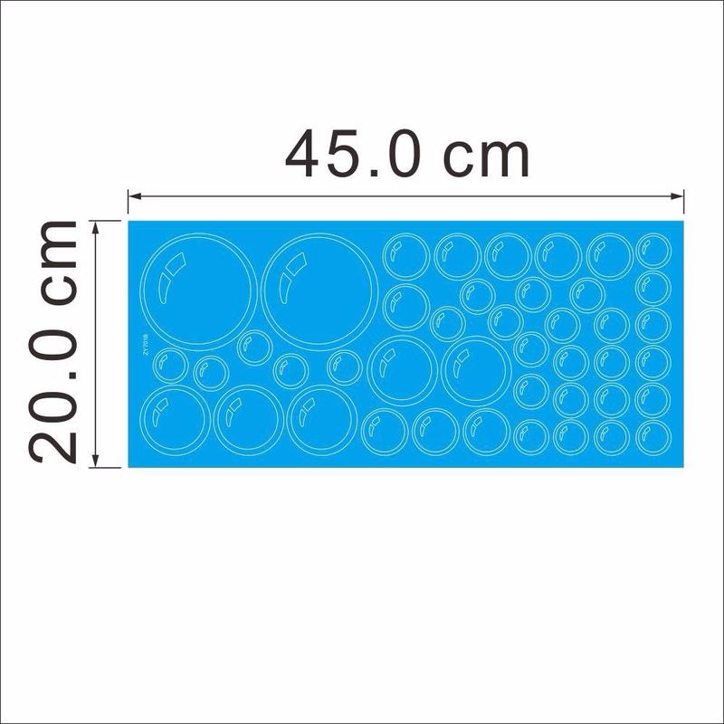3Pcs/Pack Bubble Wall Sticker Removable Waterproofing Home Wall Sticker Kitchen Bathroom Wallpaper 3 Kinds Colors